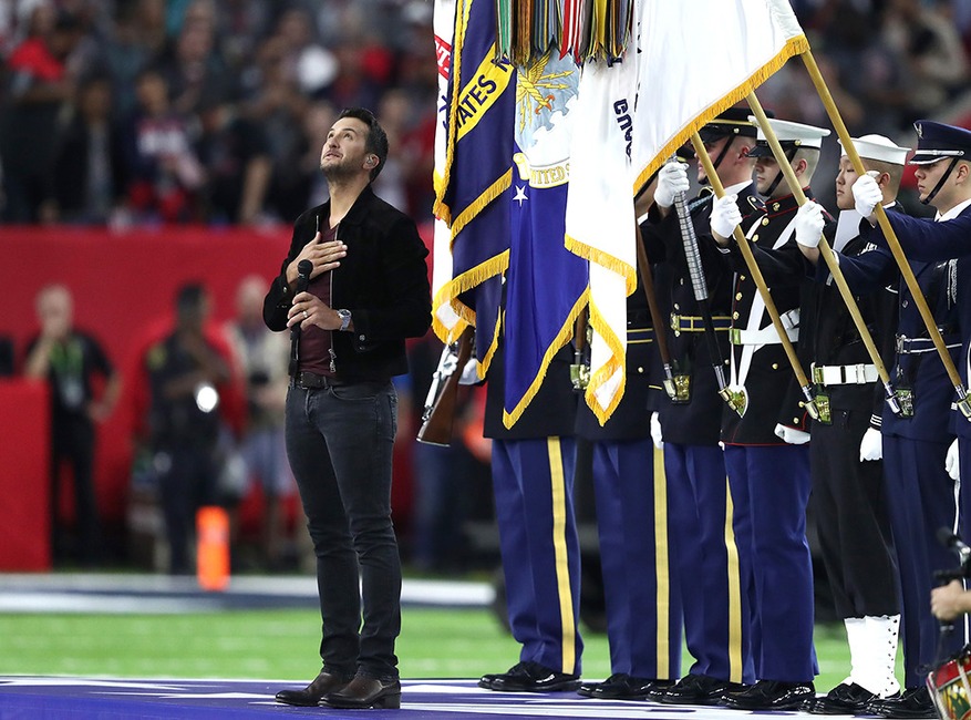 Luke Bryan, 2017 Super Bowl, Anthem